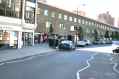 The end of the shopping section of Kings Road, Chelsea.